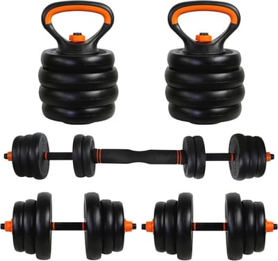 Verstelbare Halter Set met Verbindingsstuk - Krachttraining Gewichten voor Fitness