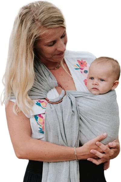 Comfortabele Ringsling Baby Draagdoek - Zachte Bamboe & Linnen voor Pasgeboren tot Peuter