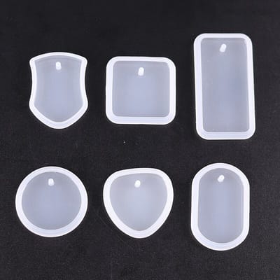 WiseGoods Luxe Set Epoxy Mallen Sleutelhangers - Tool DIY Sleutelhanger - Tashanger - Hobby - Zeep / Sieraden Maken - Tools - 6st