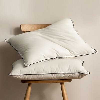 Set van 2 Hoofdkussens 50x75 cm – Zacht Medium Donskussen