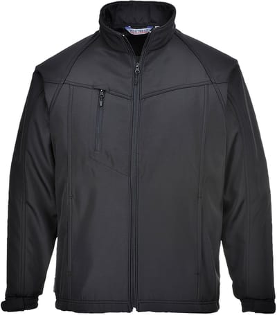 Portwest Oregon Softshell Jas voor heren (3L) TK40 - Zwart - 4XL
