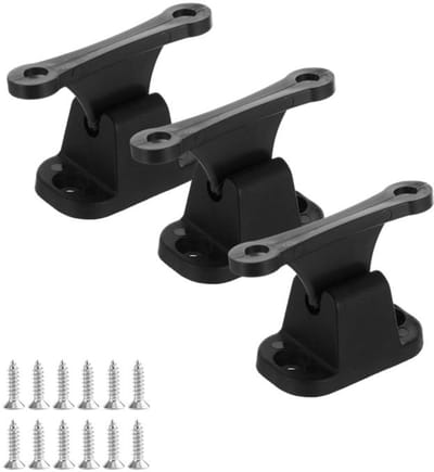 Deurstopper - 3 stuks - 6*2cm - Inclusief schroeven - RV, bus, bedrijfsvoertuig, aangepaste accessoires Cabinedeurstopper - T-vormige cabinedeurstopper - Geschikt voor caravans, campers en caravans - Deurstopper
