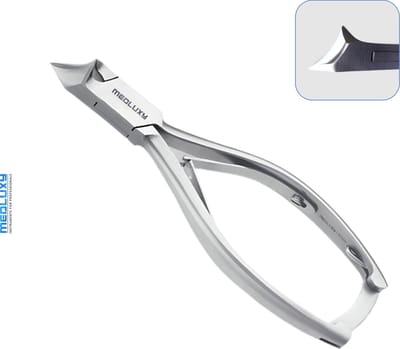 MEDLUXY® - Nageltang - Koptang - bek Rond 'Full Moon' - 14 cm - 21 mm - Satin - MP0030 (Kopknipper, Dwarssnittang , Nagelknipper)
