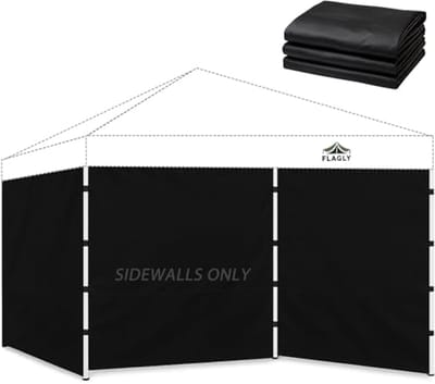 Zijwanden voor 10x10 pop-up luifeltent - 300D waterdicht materiaal voor evenementen en privacy