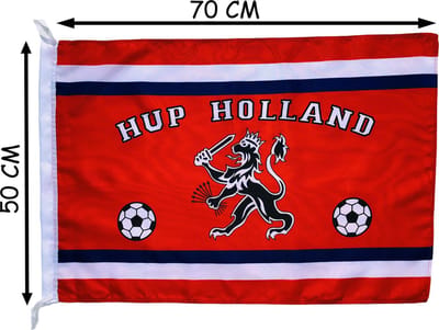 Holland vlag met Leeuw - 70 x 50 cm - EK/WK - Voetbalvlag - voetbal