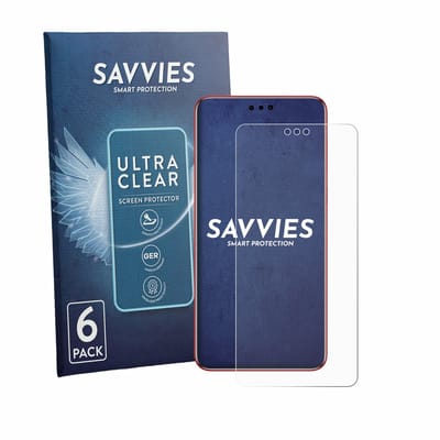 Savvies - Screenprotector voor Huawei Mate 60 RS Ultimate - Folie Beschermfolie transparant 6 Stuks