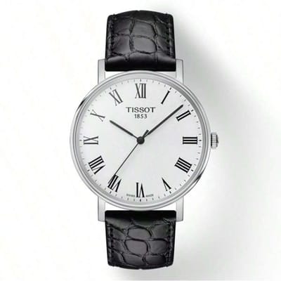 Tissot dames quartz horloge, witte wijzerplaat, roestvrij staal, zakelijk en elegant, geschikt voor dagelijks gebruik, 38mm T109.410.16.033.01 wit