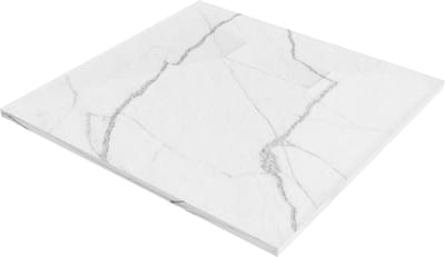 Mexen Hugo vierkante SMC-douchebak 80 x 80 , witte steen - 42158080