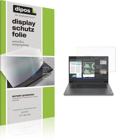 dipos – 2x Matte Beschermfolie geschikt voor Lenovo V17 IRU G4 | Krasbestendige & antireflecterende Screenprotector Ultra-Thin