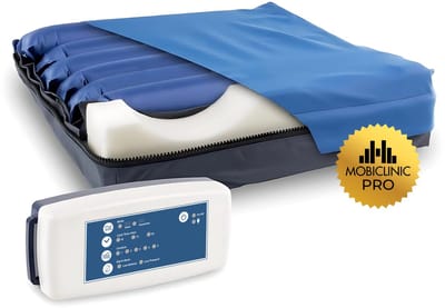 Mobiclinic ARES - Anti-decubitus Kussen - Met compressor - 43 x 43 x 10 cm - Voor patiënten - Wisselende cellen - Verstelbaar - Lucht kussen - Orthopedisch kussen - Anti-slip