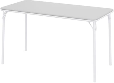 Draagbare inklaptafel met PU-lederen bekleed blad – lichtgewicht en duurzaam metalen frame, anti-slip voetjes – geschikt voor binnen en buiten, kamperen en spelavonden, afmeting 120 cm