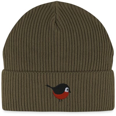 Geborduurde Vogel Uniseks Bio Fisherman Beanie