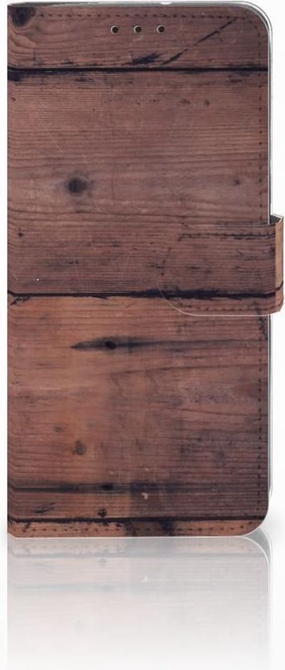 Motorola Moto G7 Power Book Style Case Old Wood