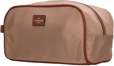 Charm London Buckingham Toilettas Dames - Reisetui voor Dames - Reisorganizer van Nylon en Polyester - Taupe