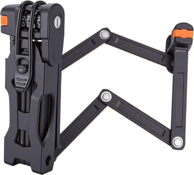 Opvouwbaar Fietsslot - Compact Sloten - Fiets Beveiligen - 4-Cijferige Combinatie - 88 cm Lengte - Zwart