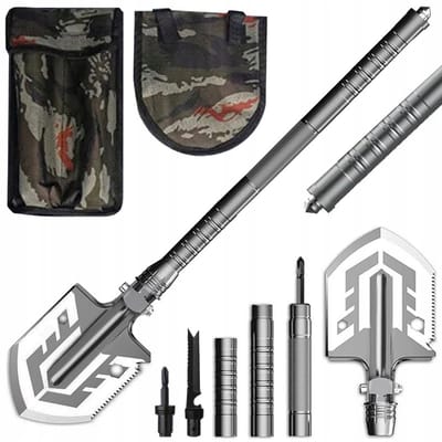3-delige Opvouwbare Militairen Schep Set – Met Zaag & Draagtas – Essentiële Survival Tool voor Noodpakketten