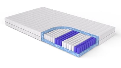 Pocket Matras Koudschuim 90x200 20cm Met Luxe Bamboe Hoes Met Rits