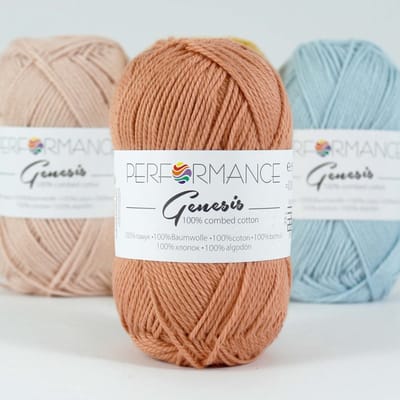 Genesis zacht bruin 3002 - 5 bollen gekamd katoengaren - pendikte 3,5 a 4mm