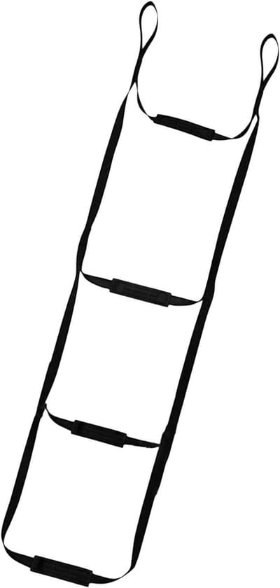 Touwladder Volwassenen - Klimtouw Boot - Buiten Klimmen - Dubbellaagse Banden - 160 cm - Zwart