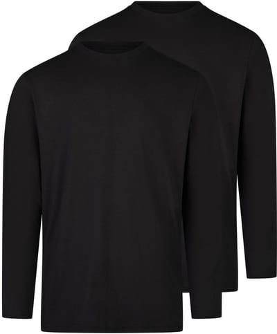 RAGMAN Heren longsleeve 2 pack Basic