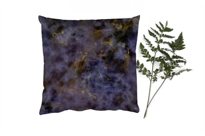 Sierkussens - Kussentjes Woonkamer - 40x40 cm - Agaat steen - Black en gold - Edelsteen