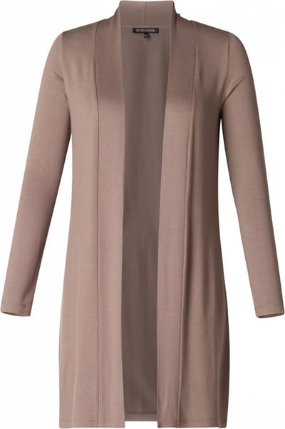 BASE LEVEL Yayla Long Vest - Dark Taupe - maat 36