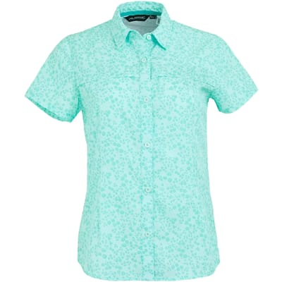T-shirt Korte Mouwen Hiking Dames Ademend Lichtgewicht Compact