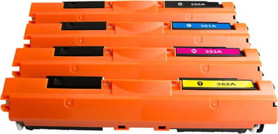 Toner Geschikt voor HP 130A Cartridge Multipack / (CF350A, CF351A, CF352A en CF353A) | Geschikt voor HP Color Laserjet Pro MFP M176N, M177FW & M170 Series