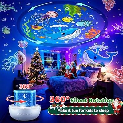 Night Light, nachtlampje sterrenhemel projector kinderen met 15 films, nachtlampje kinderen nachtlampje baby, muziekdoos baby meisjes, bluetooth bedlampje kinderlamp kinderkamer decoratie, babycadeau