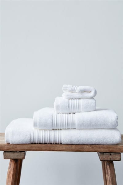 Beddinghouse Sheer - Gestreept - Katoen - Handdoek - 60x110 cm - Wit