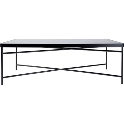 Leitmotiv Salontafel Smooth - Rechthoek Mat Zwart - 120x60x40cm - Modern