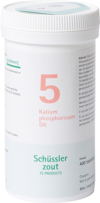 Pfluger Schussler Zout nr 5 Kalium Phosphoric D6 - 1 x 400 tabletten