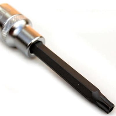 Robuuste Lange zeskant Dop T25 1/2 inch met Stirnloch van Hoogwaardig S2 Gereedschapsstaal - Duurzaam, Precies en Veilig voor Professioneel Gebruik en Veeleisende Schroefklussen