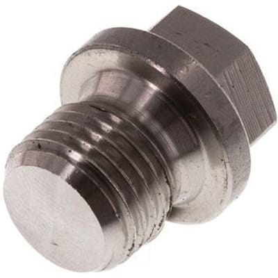 Plug G1/4'' RVS met kraag en buitenzeskant 40bar (562.0psi)