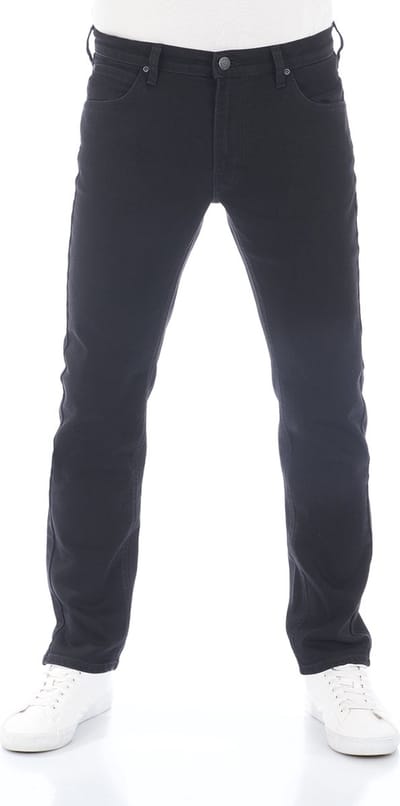 Lee Heren Jeans Broeken Daren Zip Fly regular/straight Fit Zwart Volwassenen Denim Jeansbroek