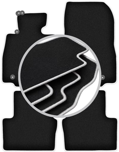CARLUX-SILVER automatten voor: Mazda 2 III hatchback (2015-)