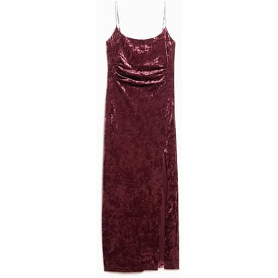 Superdry - Diamonte fluwelen maxi-jurk - Dames - Jurken