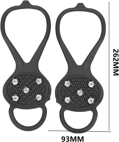 2 paar - Spikes voor schoenen - Stijgijzers voor laarzen en schoenen - Spikes - Antislip spikes - Antislip Spikes voor onder schoenen - Ijsgrip spikes - 5-klauw spikes - Schoenen - Laarzen - Wandelen - Hiken - Klimmen - Vissen - Pasen - Universeel