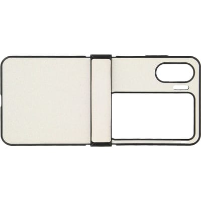 Coque de téléphone à clapet résistante à l'usure, ajustement parfait, design pailleté, facile à nettoyer, couverture pour Oppo Find N2 Flip blanc white