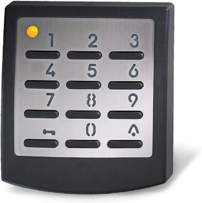 Draadloze Knop - Toegangsknop Codeklavier - Garagedeur Bediening - UV-bestendig Roestvrij Staal - 75 x 85 x 20 mm