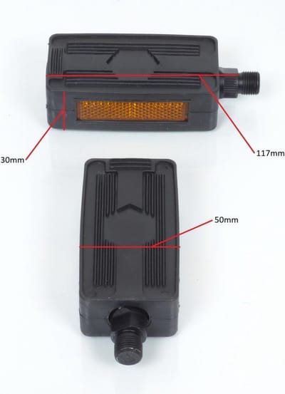 voetsteun rsm voor bromfiets piaggio 50 ciao px 6120055 / m14 pas 125 zwart nieuw