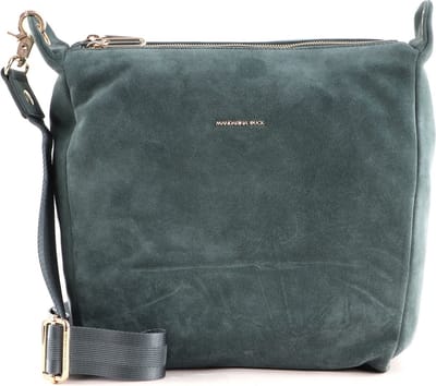 MANDARINA DUCK Leren Schoudertas Mellow Velvet Crossover Balsamic Green Petrol