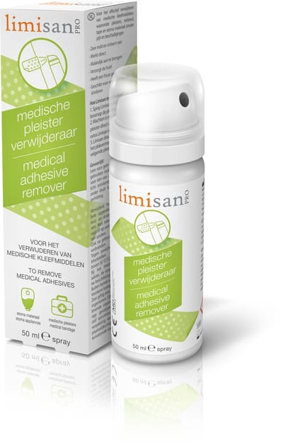 Limisan Pro - Medische Pleister en Tape Verwijderaar - Adhesive Remover Spray - 50ml - Stoma hulpmiddel