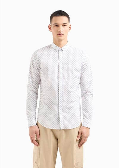 Armani Exchange 3dzc25 Overhemd Met Lange Mouwen Wit L Man