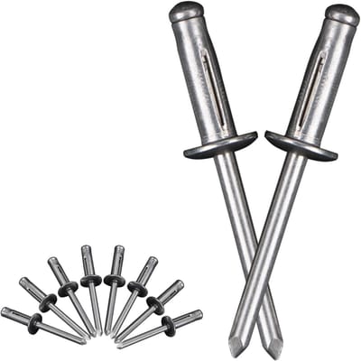 Dome Head Blind Rivets van Aluminium, 4.8 mm x 16 mm, Pop Rivets Assortiment voor Diverse Toepassingen