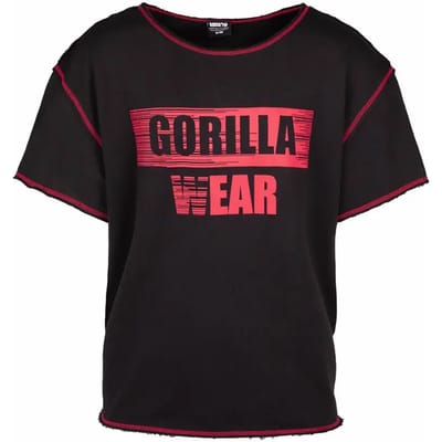 Gorilla Wear Wallace Workout Top - Zwart/Rood - S/M