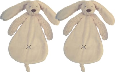 2 Happy Horse Richie Knuffeldoekjes - beige - Baby cadeau - Kraamcadeau - Tuttle doekjes