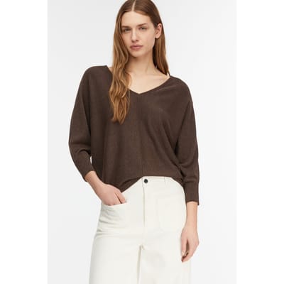 Comma  Pullover Brown Maat: XS | Longsleeves Outlet | Dames | Bruin