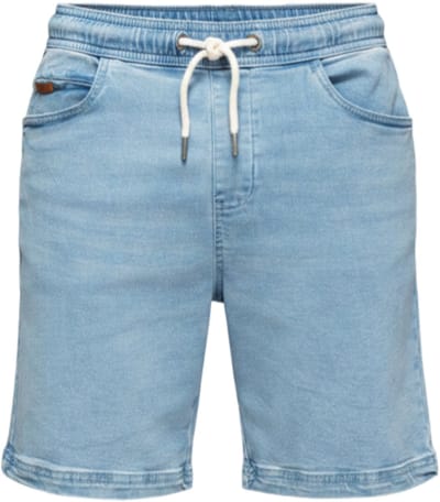 OMBRE Korte Broek - Regular Fit - Katoen - Effen Licht Indigo S