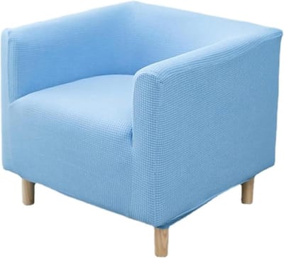Stoelhoes Kuipstoel - Meubelbeschermer Bank - Interieur Vernieuwen - Rekbare Stofmix - 1-delig - Hemelsblauw